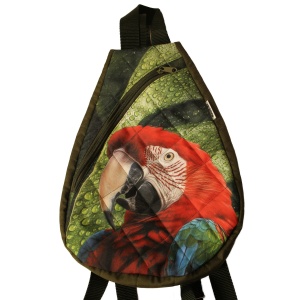 Malý batoh,popruhy přes obě ramena. Výška 34cm x 26 cm