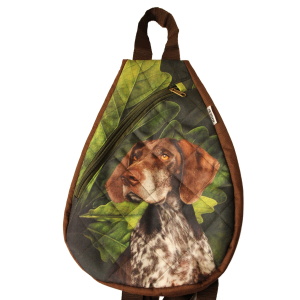 Malý batoh,popruhy přes obě ramena. Výška 34cm x 26 cm