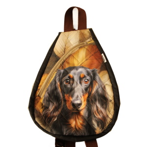 Malý batoh,popruhy přes obě ramena. Výška 34cm x 26 cm