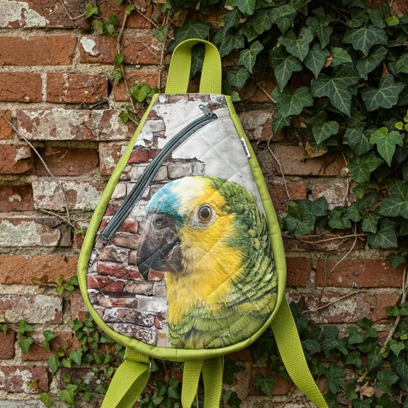 Malý batoh,popruhy přes obě ramena. Výška 34cm x 26 cm